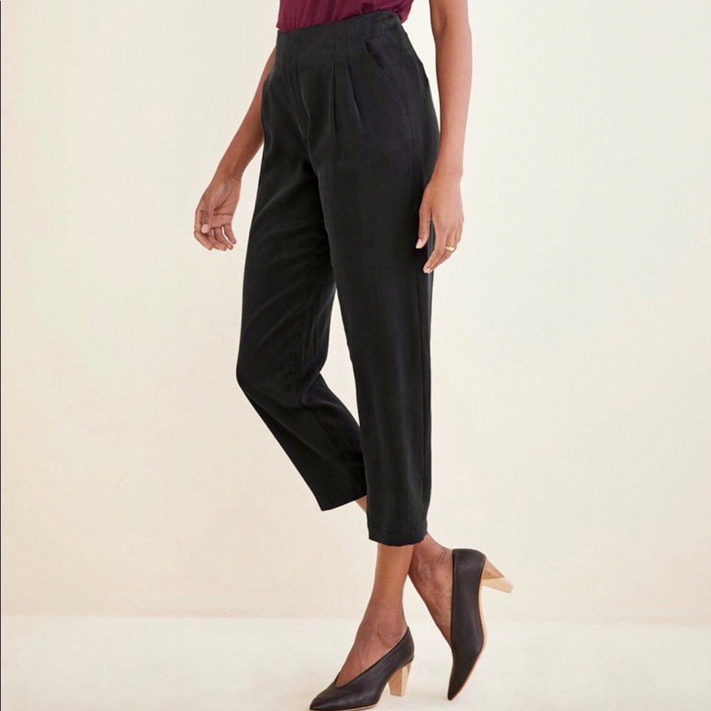 Amour Vert Sustainably-Made Silk Dress Pants 🌿